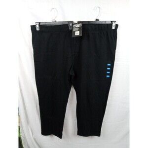 Real Work Wear Fleece Pants 4xl Drawstring , Front Pocket , Black  NWT